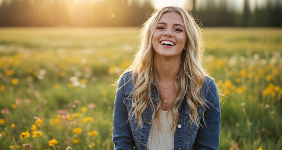 woman in happiness and raising her vibration