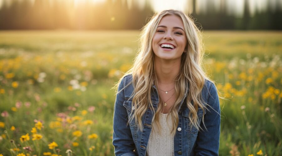 woman in happiness and raising her vibration